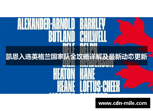 凯恩入选英格兰国家队全攻略详解及最新动态更新