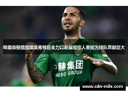 哈里森租借加盟埃弗顿后全力以赴展现惊人表现为球队贡献巨大