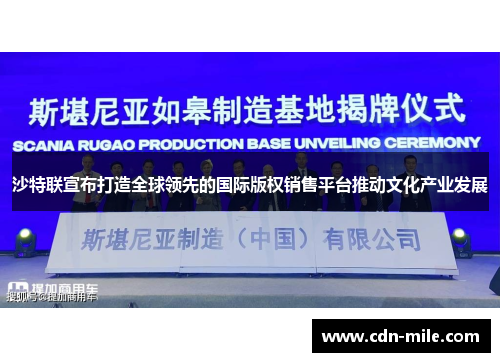 沙特联宣布打造全球领先的国际版权销售平台推动文化产业发展